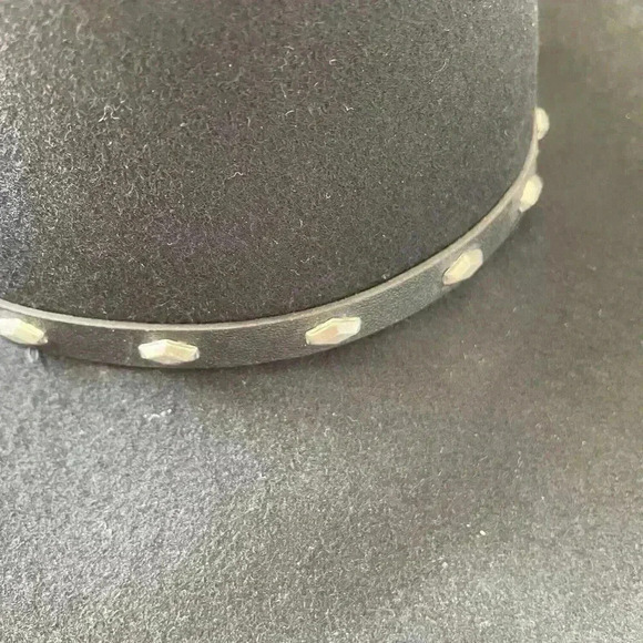 Rodeo King Adult Cowboy Hat Black Felt Beaver Western Hat Vintage Sz S 54-55 - Picture 6 of 12